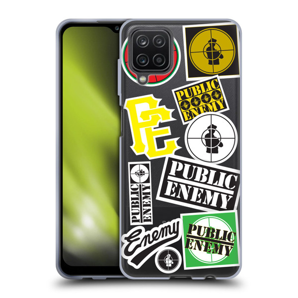 Public Enemy Graphics Collage Soft Gel Case for Samsung Galaxy A12 (2020)