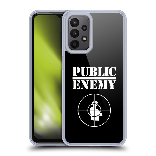 Public Enemy Graphics Logo Soft Gel Case for Samsung Galaxy A23 / 5G (2022)