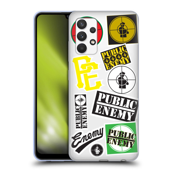 Public Enemy Graphics Collage Soft Gel Case for Samsung Galaxy A32 (2021)