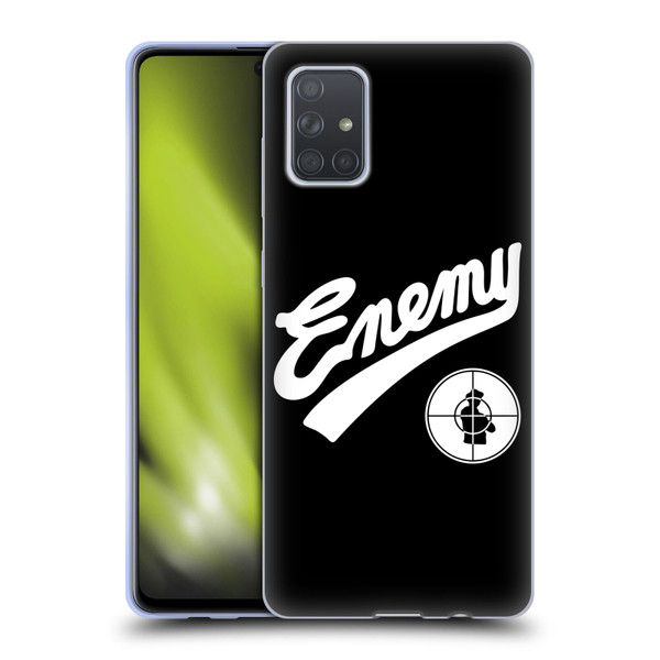 Public Enemy Graphics Logotype Soft Gel Case for Samsung Galaxy A71 (2019)