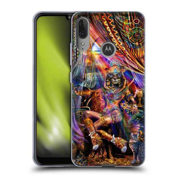 Jumbie Art Gods and Goddesses Bastet Soft Gel Case for Motorola Moto E6 Plus
