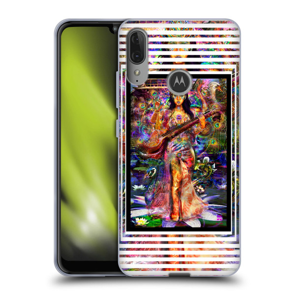Jumbie Art Gods and Goddesses Saraswatti Soft Gel Case for Motorola Moto E6 Plus