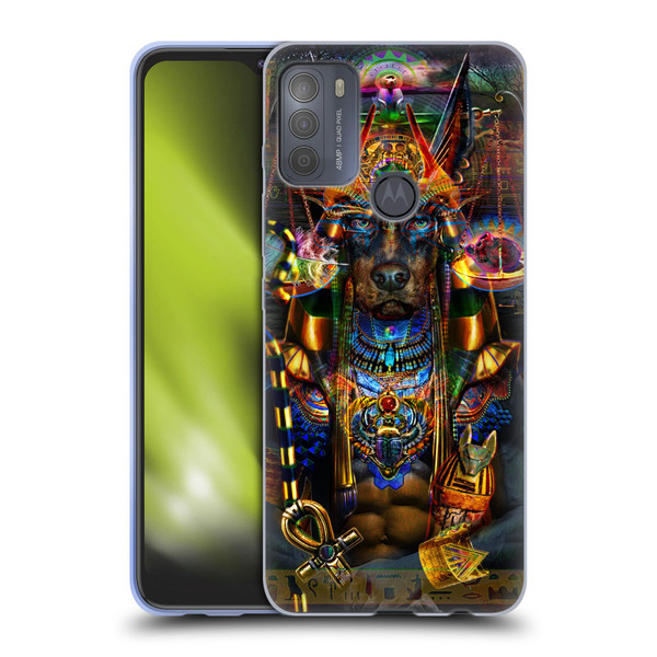 Jumbie Art Gods and Goddesses Anubis Soft Gel Case for Motorola Moto G50