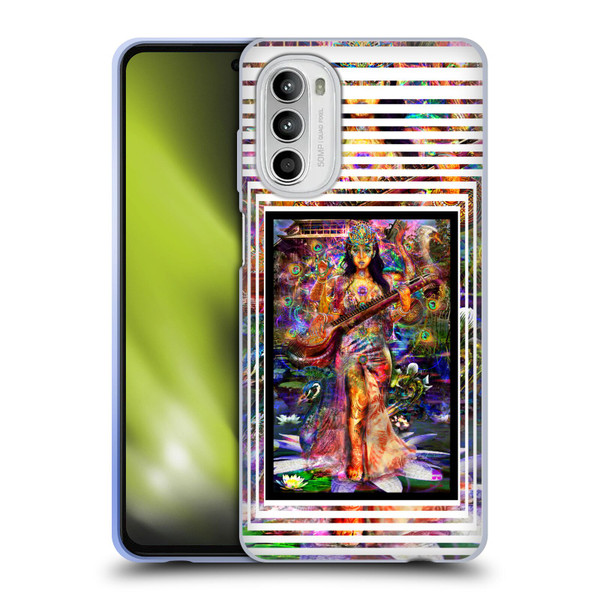 Jumbie Art Gods and Goddesses Saraswatti Soft Gel Case for Motorola Moto G52