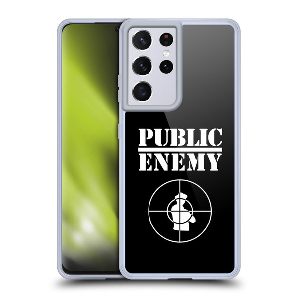 Public Enemy Graphics Logo Soft Gel Case for Samsung Galaxy S21 Ultra 5G