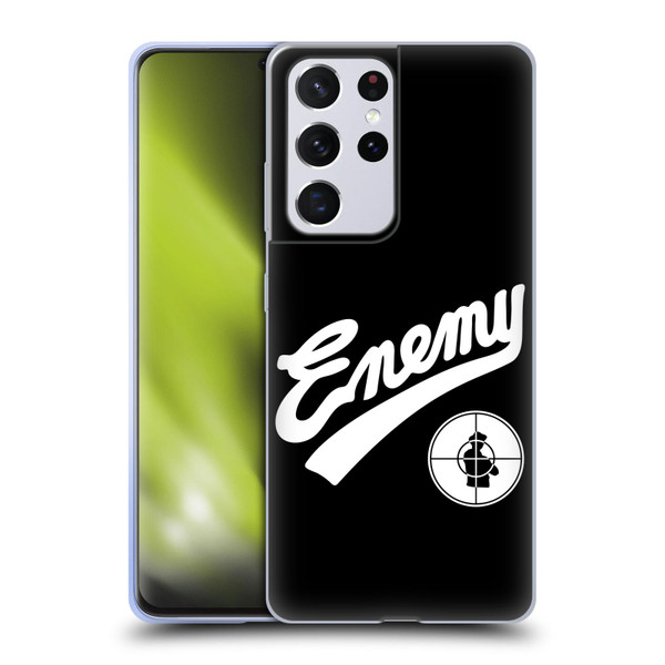 Public Enemy Graphics Logotype Soft Gel Case for Samsung Galaxy S21 Ultra 5G