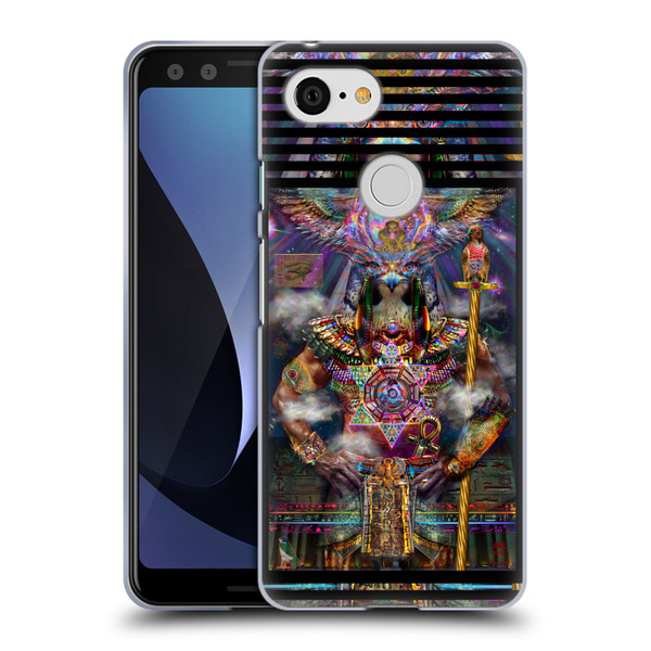 Jumbie Art Gods and Goddesses Horus Soft Gel Case for Google Pixel 3