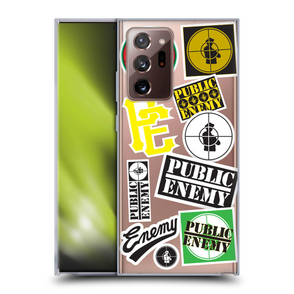 Public Enemy Graphics Collage Soft Gel Case for Samsung Galaxy Note20 Ultra / 5G