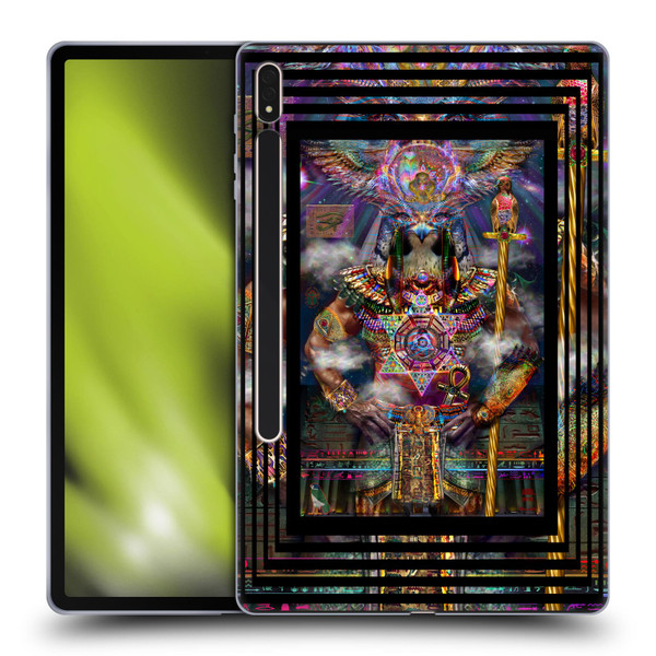 Jumbie Art Gods and Goddesses Horus Soft Gel Case for Samsung Galaxy Tab S8 Plus