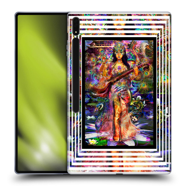 Jumbie Art Gods and Goddesses Saraswatti Soft Gel Case for Samsung Galaxy Tab S8 Ultra
