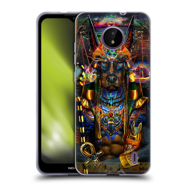 Jumbie Art Gods and Goddesses Anubis Soft Gel Case for Nokia C10 / C20