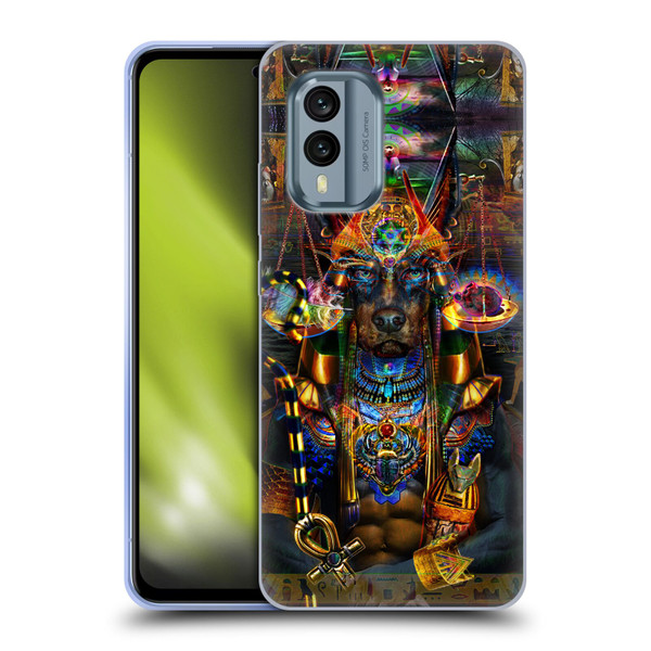 Jumbie Art Gods and Goddesses Anubis Soft Gel Case for Nokia X30