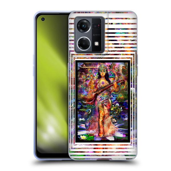 Jumbie Art Gods and Goddesses Saraswatti Soft Gel Case for OPPO Reno8 4G