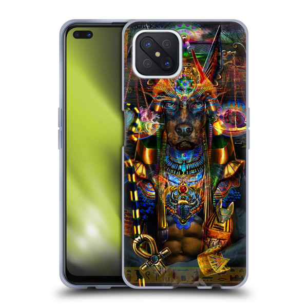 Jumbie Art Gods and Goddesses Anubis Soft Gel Case for OPPO Reno4 Z 5G