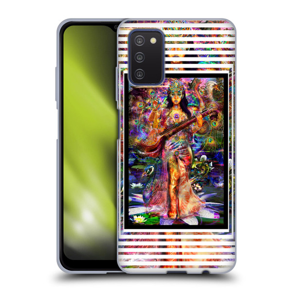 Jumbie Art Gods and Goddesses Saraswatti Soft Gel Case for Samsung Galaxy A03s (2021)