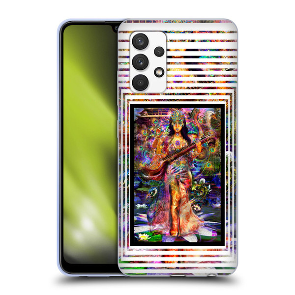 Jumbie Art Gods and Goddesses Saraswatti Soft Gel Case for Samsung Galaxy A32 (2021)