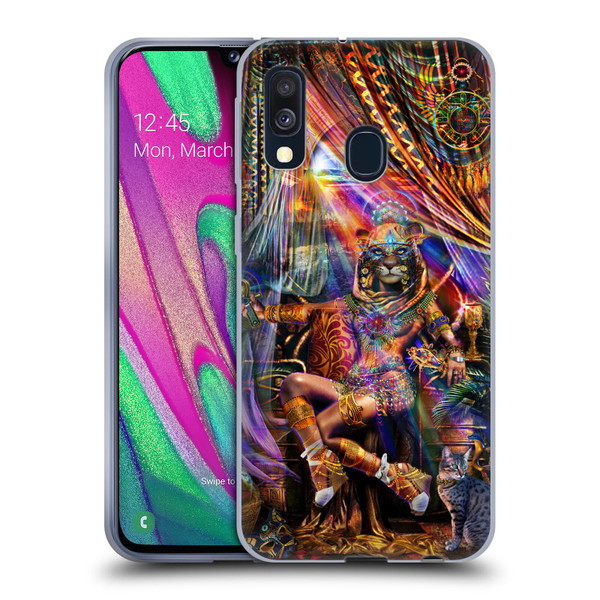Jumbie Art Gods and Goddesses Bastet Soft Gel Case for Samsung Galaxy A40 (2019)