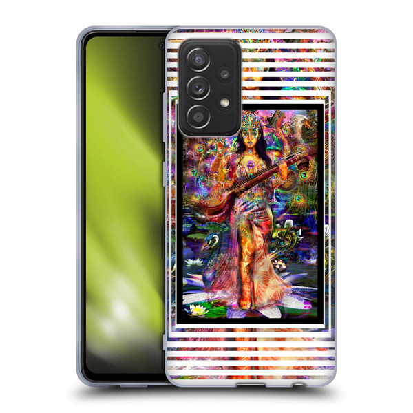 Jumbie Art Gods and Goddesses Saraswatti Soft Gel Case for Samsung Galaxy A52 / A52s / 5G (2021)