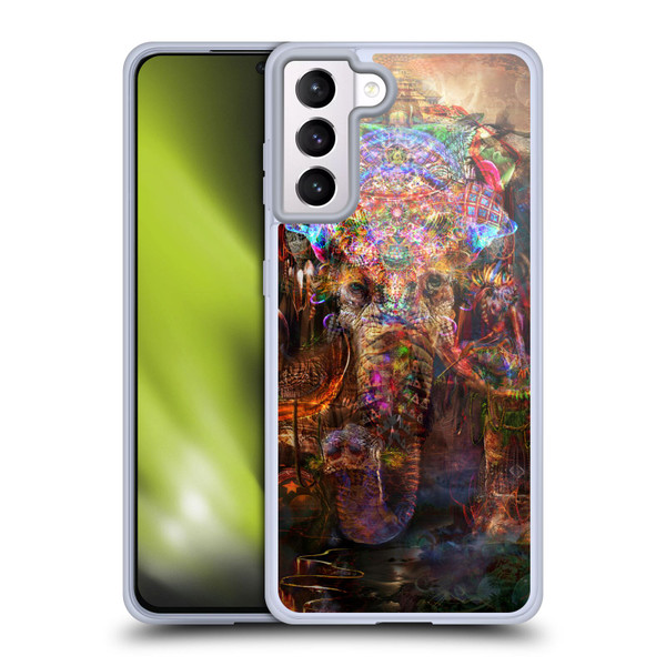 Jumbie Art Gods and Goddesses Ganesha Soft Gel Case for Samsung Galaxy S21+ 5G