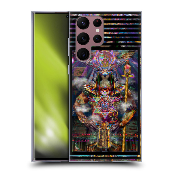 Jumbie Art Gods and Goddesses Horus Soft Gel Case for Samsung Galaxy S22 Ultra 5G