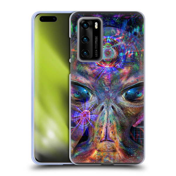 Jumbie Art Visionary Alien Soft Gel Case for Huawei P40 5G