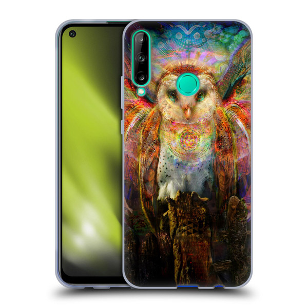 Jumbie Art Visionary Owl Soft Gel Case for Huawei P40 lite E