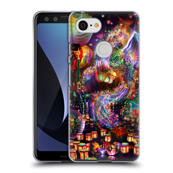 Jumbie Art Visionary Phoenix Soft Gel Case for Google Pixel 3