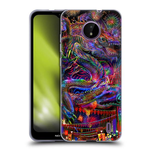 Jumbie Art Visionary Dragon Soft Gel Case for Nokia C10 / C20