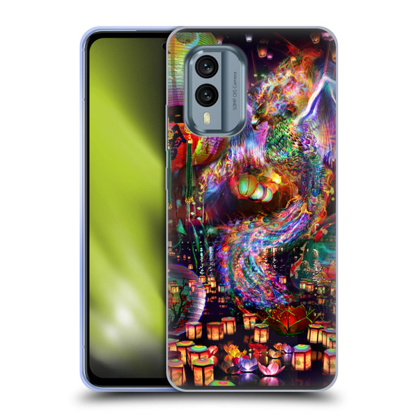 Jumbie Art Visionary Phoenix Soft Gel Case for Nokia X30