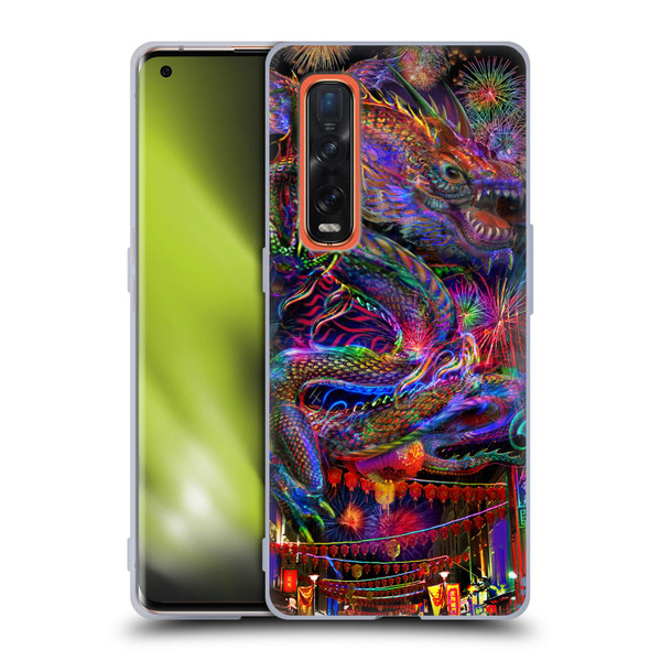 Jumbie Art Visionary Dragon Soft Gel Case for OPPO Find X2 Pro 5G