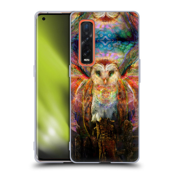 Jumbie Art Visionary Owl Soft Gel Case for OPPO Find X2 Pro 5G