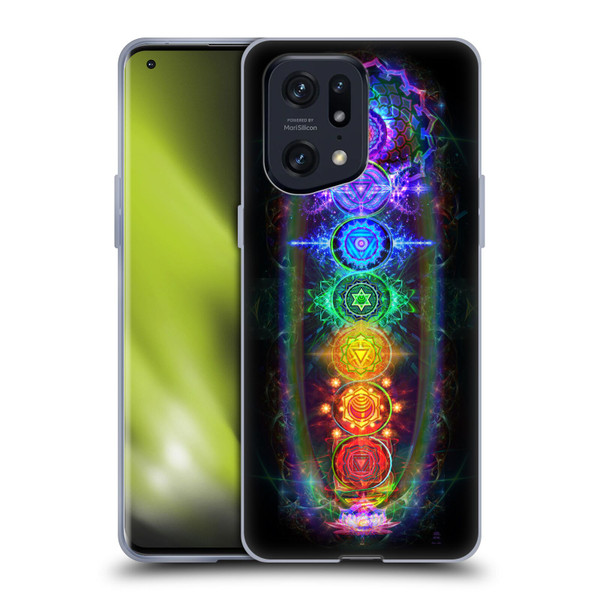 Jumbie Art Visionary Chakras Soft Gel Case for OPPO Find X5 Pro