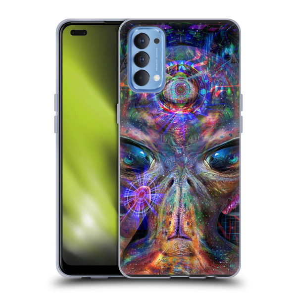 Jumbie Art Visionary Alien Soft Gel Case for OPPO Reno 4 5G