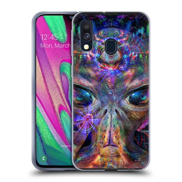 Jumbie Art Visionary Alien Soft Gel Case for Samsung Galaxy A40 (2019)