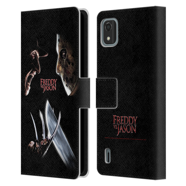 Freddy VS. Jason Graphics Freddy vs. Jason Leather Book Wallet Case Cover For Nokia C2 2nd Edition