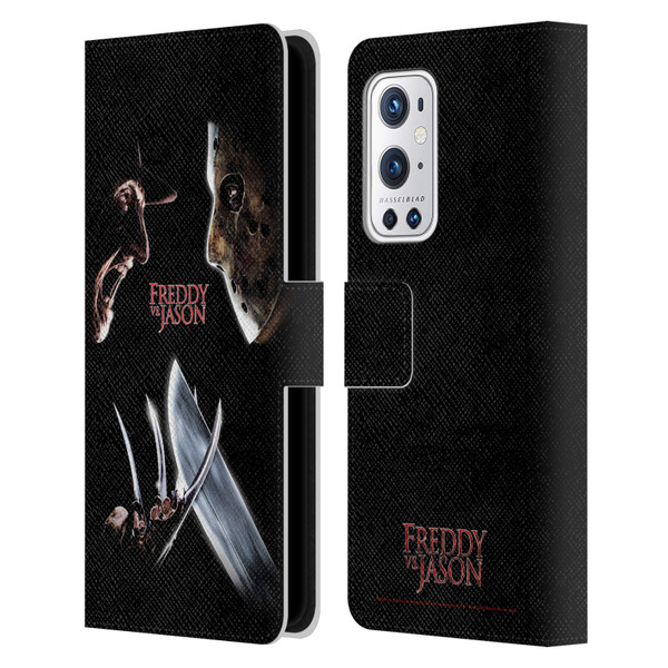 Freddy VS. Jason Graphics Freddy vs. Jason Leather Book Wallet Case Cover For OnePlus 9 Pro
