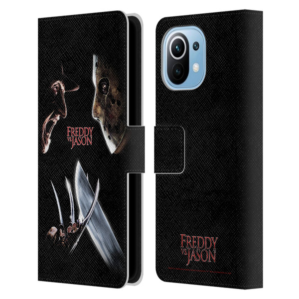 Freddy VS. Jason Graphics Freddy vs. Jason Leather Book Wallet Case Cover For Xiaomi Mi 11