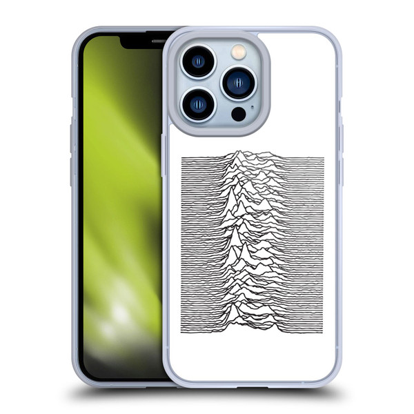 Joy Division Graphics Pulsar Waves Soft Gel Case for Apple iPhone 13 Pro