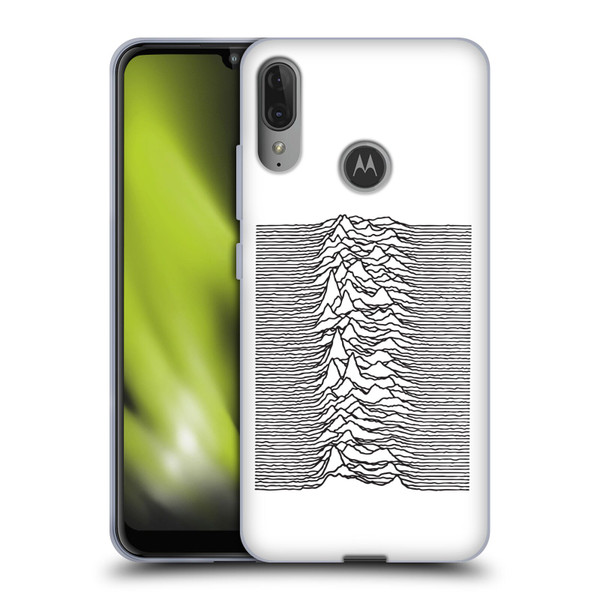 Joy Division Graphics Pulsar Waves Soft Gel Case for Motorola Moto E6 Plus