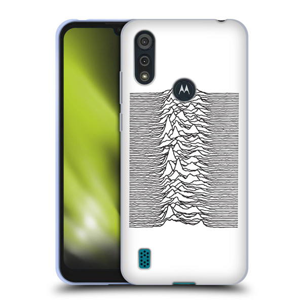 Joy Division Graphics Pulsar Waves Soft Gel Case for Motorola Moto E6s (2020)