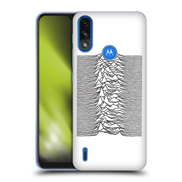 Joy Division Graphics Pulsar Waves Soft Gel Case for Motorola Moto E7 Power / Moto E7i Power
