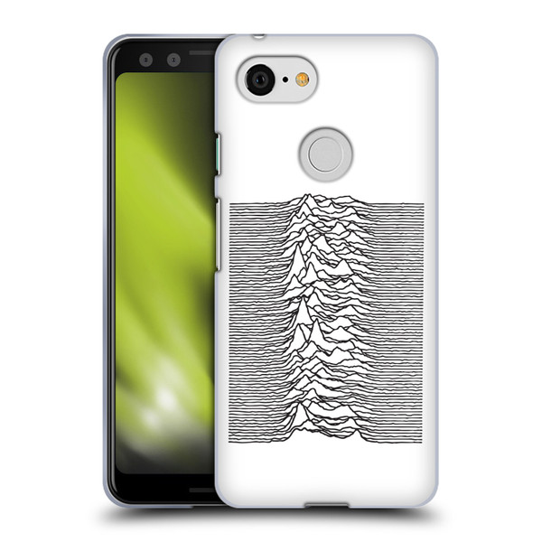 Joy Division Graphics Pulsar Waves Soft Gel Case for Google Pixel 3