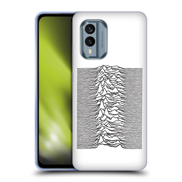 Joy Division Graphics Pulsar Waves Soft Gel Case for Nokia X30