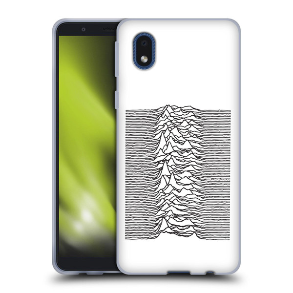 Joy Division Graphics Pulsar Waves Soft Gel Case for Samsung Galaxy A01 Core (2020)