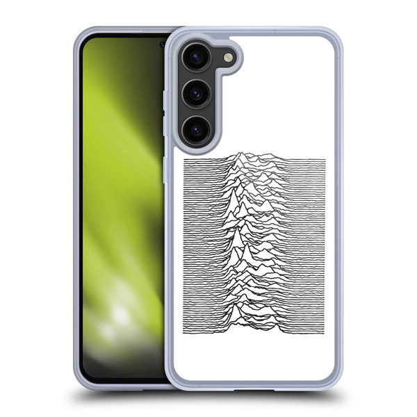 Joy Division Graphics Pulsar Waves Soft Gel Case for Samsung Galaxy S23+ 5G