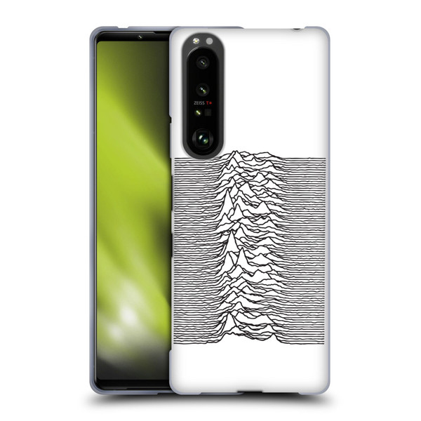 Joy Division Graphics Pulsar Waves Soft Gel Case for Sony Xperia 1 III