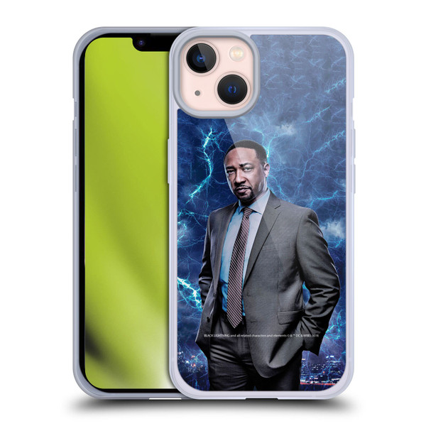Black Lightning Characters William Henderson Soft Gel Case for Apple iPhone 13
