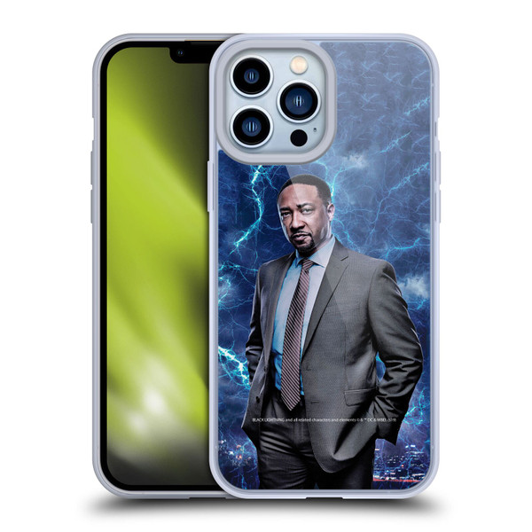 Black Lightning Characters William Henderson Soft Gel Case for Apple iPhone 13 Pro Max