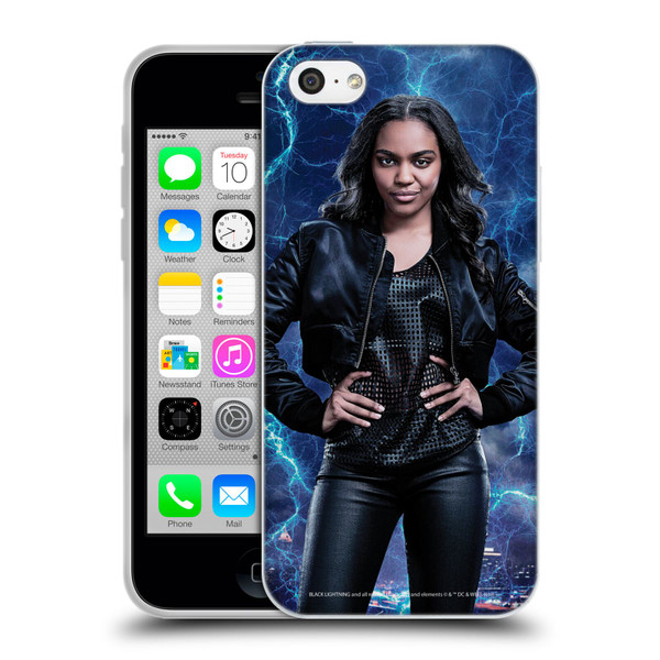 Black Lightning Characters Jennifer Pierce Soft Gel Case for Apple iPhone 5c