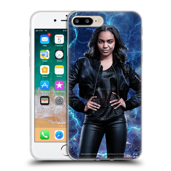 Black Lightning Characters Jennifer Pierce Soft Gel Case for Apple iPhone 7 Plus / iPhone 8 Plus